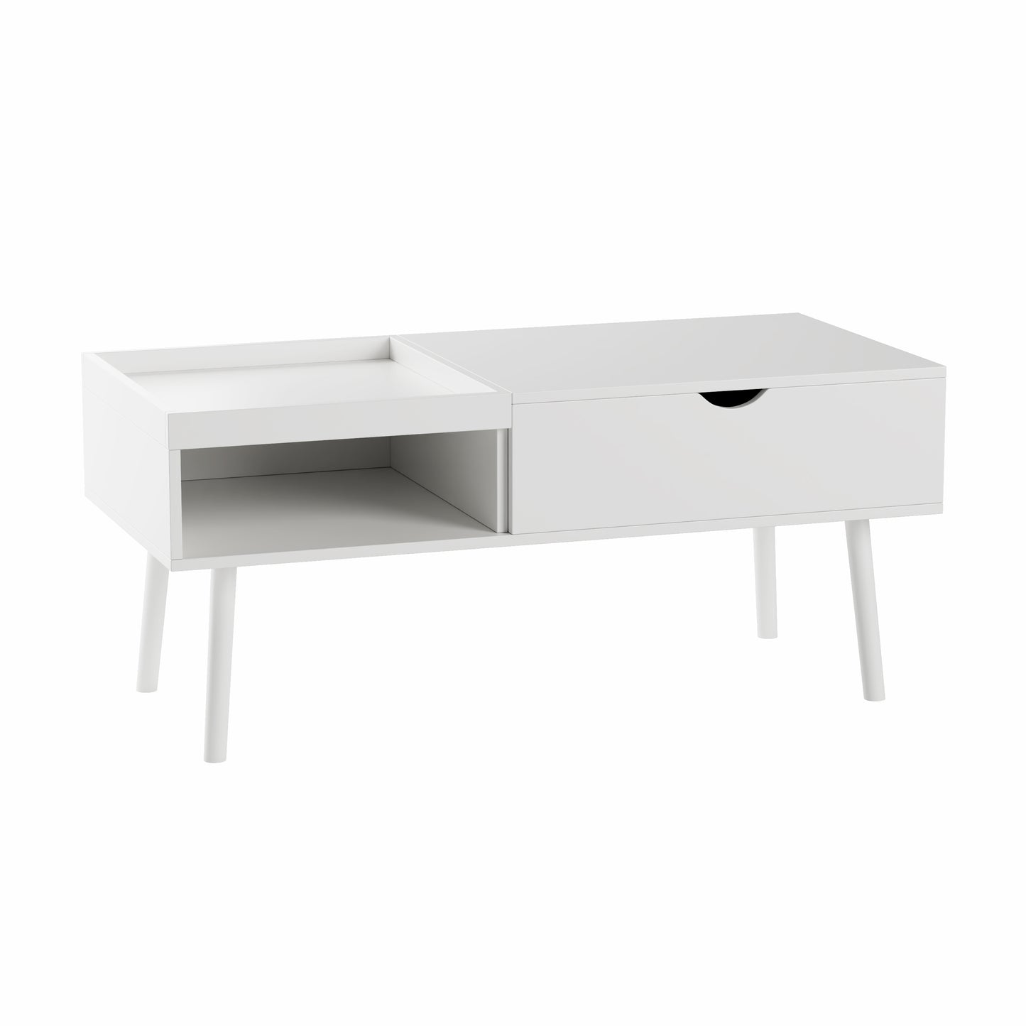 Mesa de centro moderna elevable 100-48-45,5 cm
