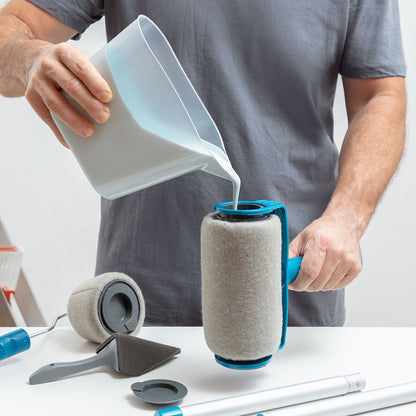 Set de rodillos de pintura rellenables 5 piezas profesional