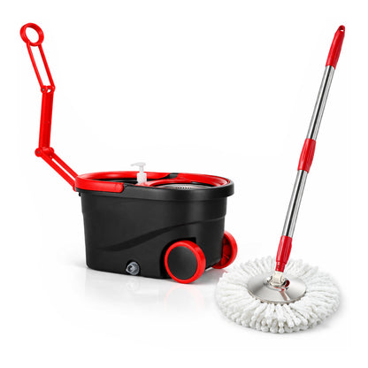 Set de Fregona Giratoria con Cubo Escurridor (Sin Pedal)