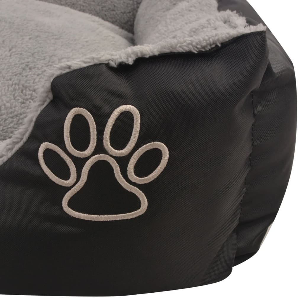 Cama para perro con cojín acolchado Talla M negra