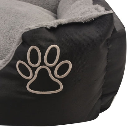 Cama para perro con cojín acolchado Talla M negra