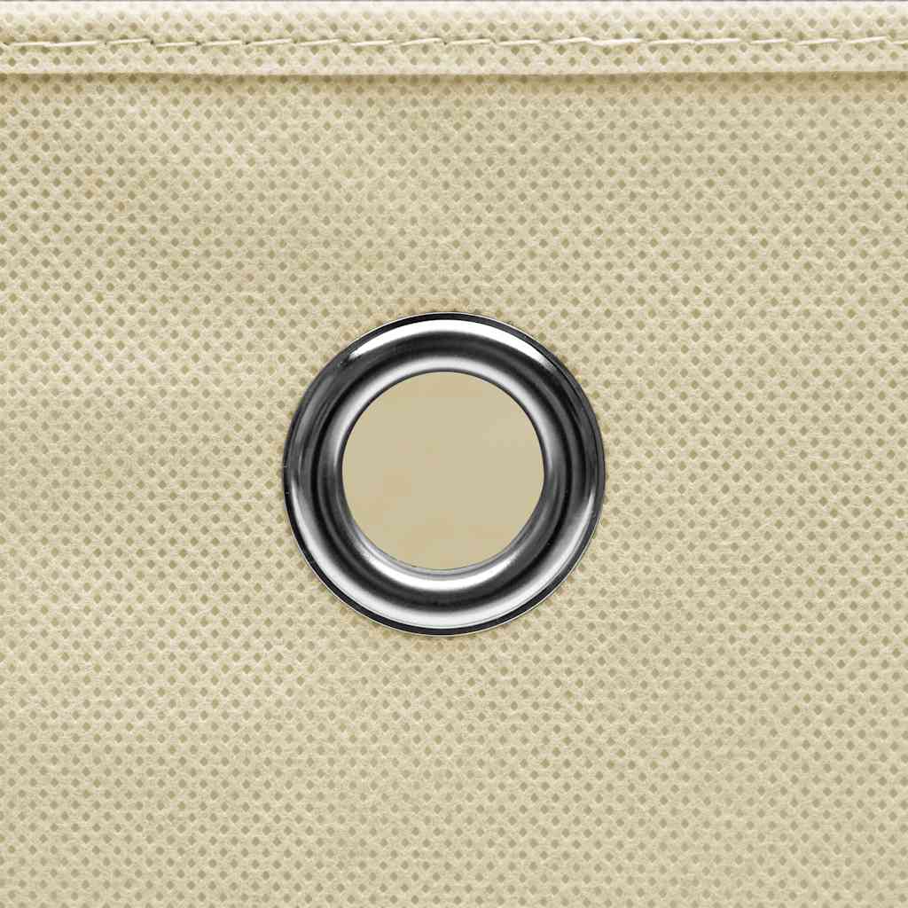 Cajas de almacenaje 10 uds tela crema