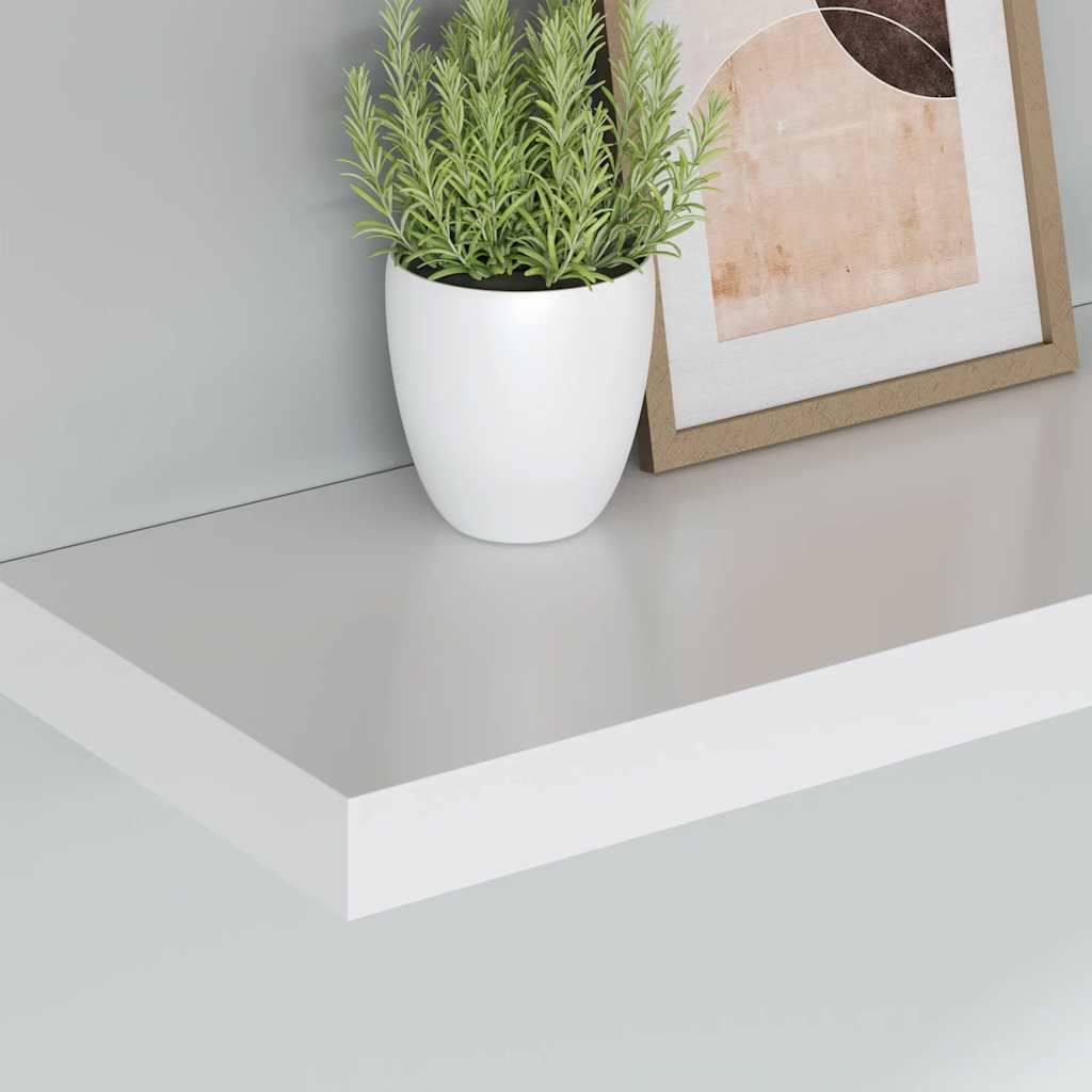 Estantes flotantes pared 2 uds MDF blanco