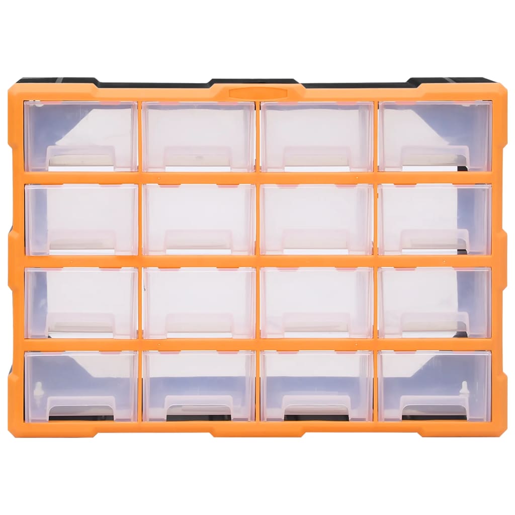 Organizador multicajones con 16 cajones medianos 52x16x37 cm