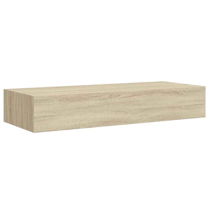 Estante con cajón de pared MDF roble