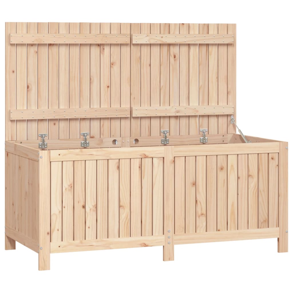 Caja de almacenaje jardín madera maciza de pino