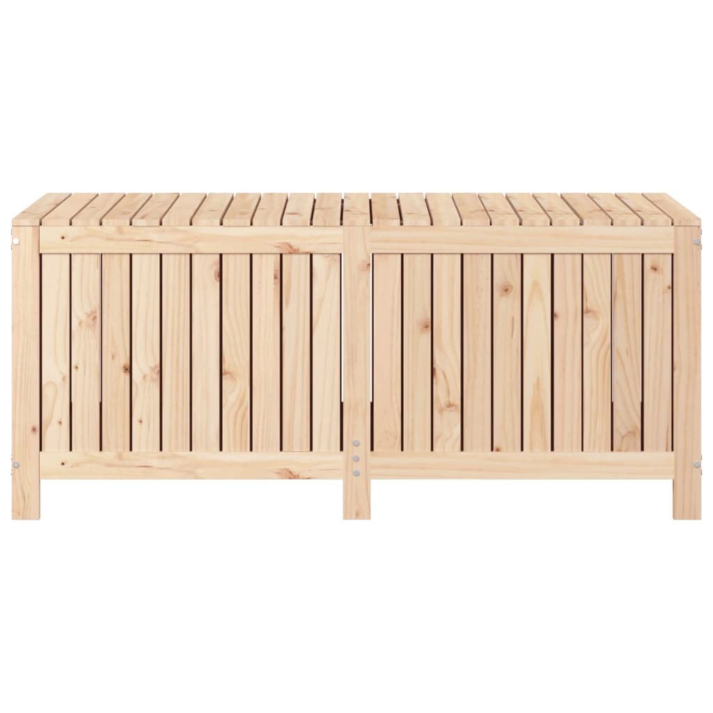 Caja de almacenaje jardín madera maciza de pino