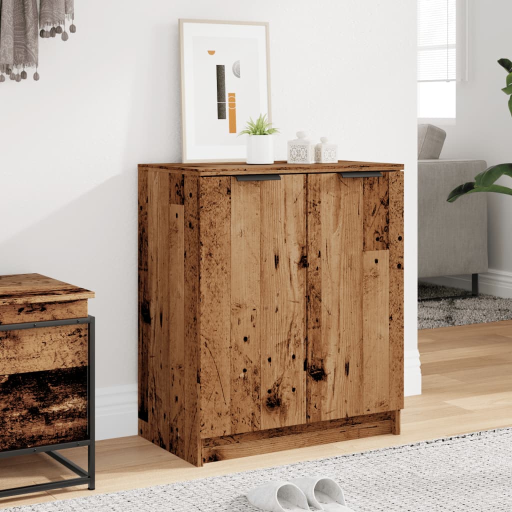 Mueble zapatero madera de ingeniería envejecida