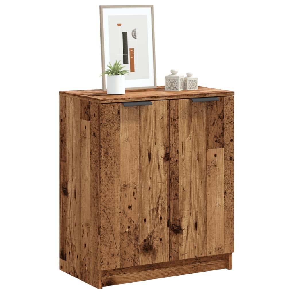 Mueble zapatero madera de ingeniería envejecida