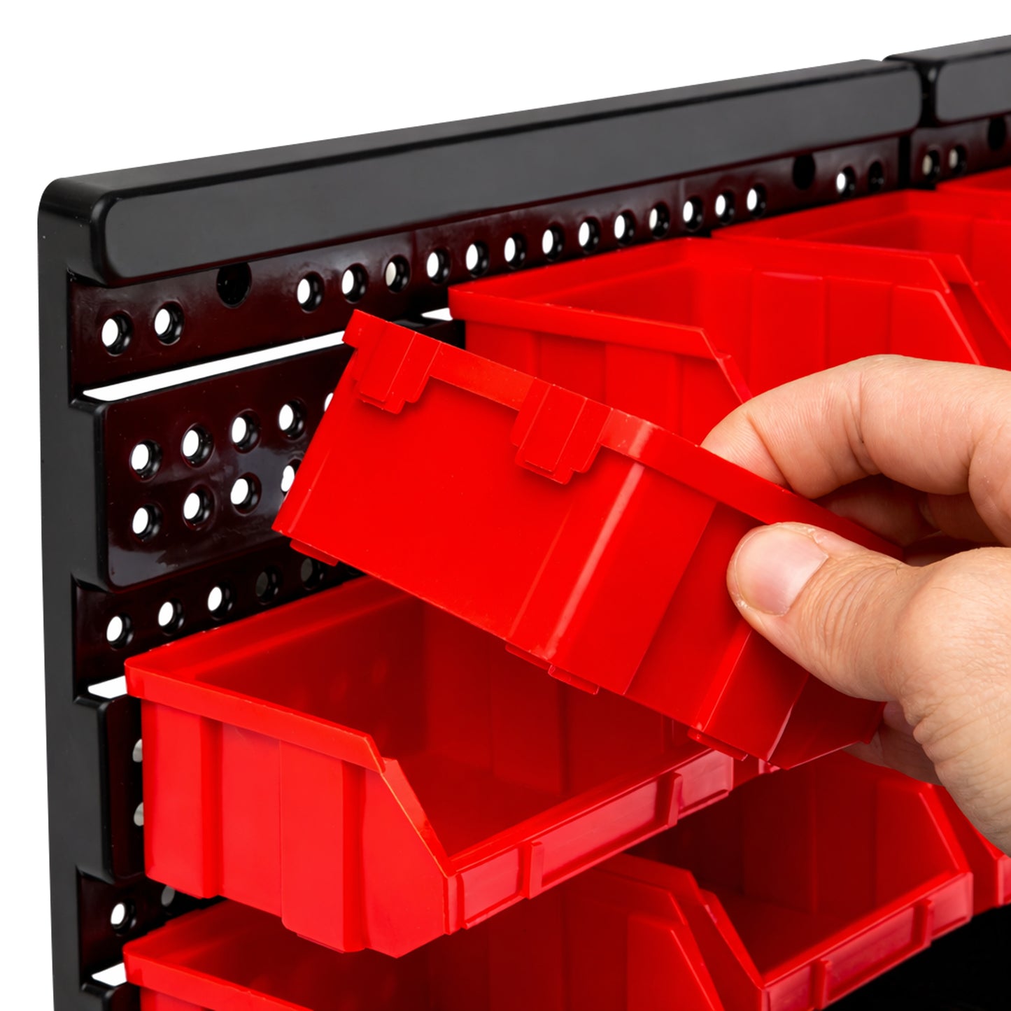 Organizador de Pared para Taller con 30 Cajas de Almacenaje