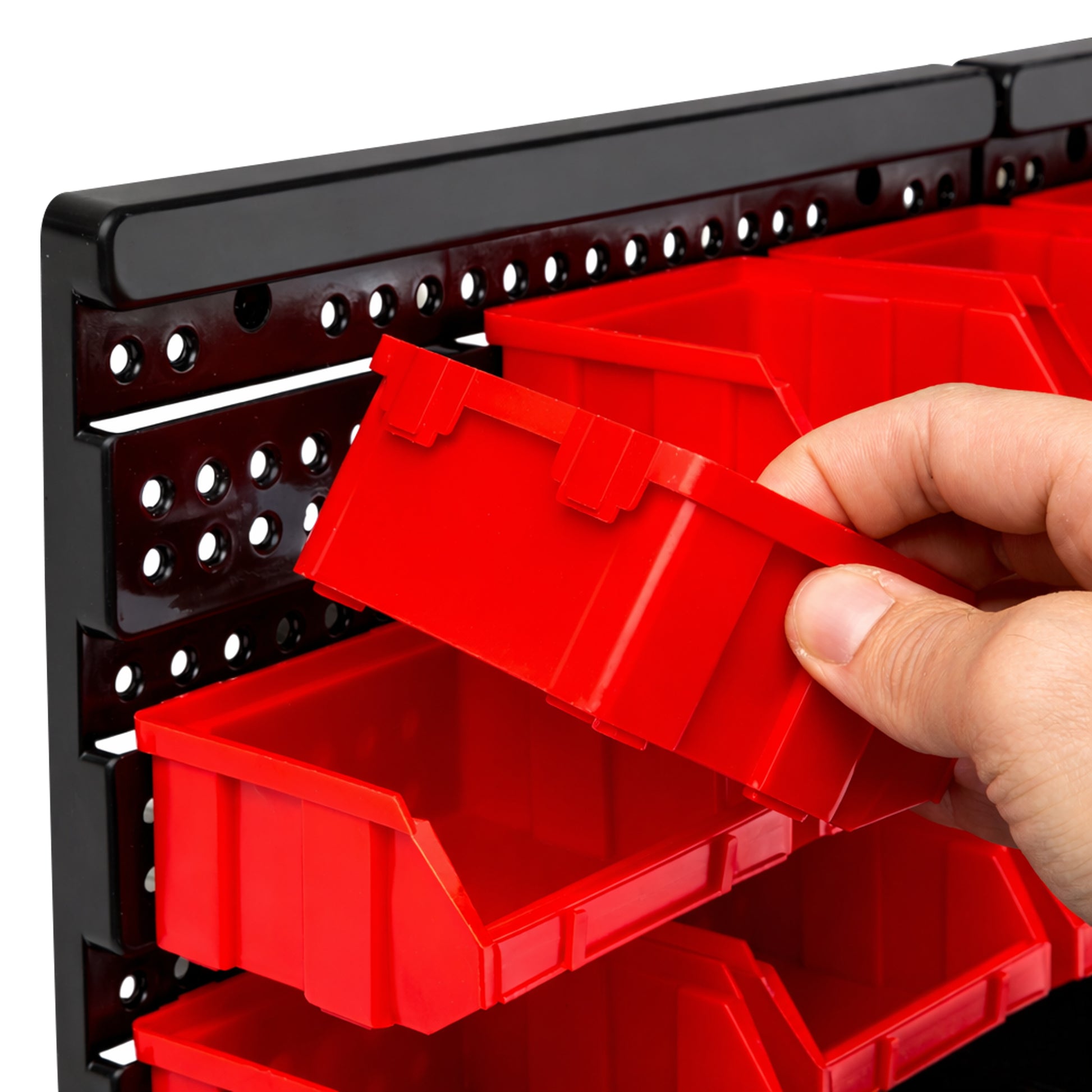Organizador de Pared para Taller con 30 Cajas de Almacenaje