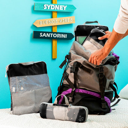 Set de Organizadores de Viaje para Maleta – Bolsas de Compresión y Organización de Ropa (4 Unidad)