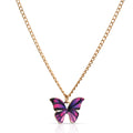Collar Mariposa Rosa Morada
