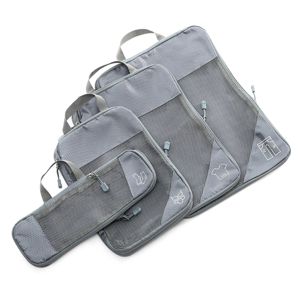Set de Organizadores de Viaje para Maleta – Bolsas de Compresión y Organización de Ropa (4 Unidad)