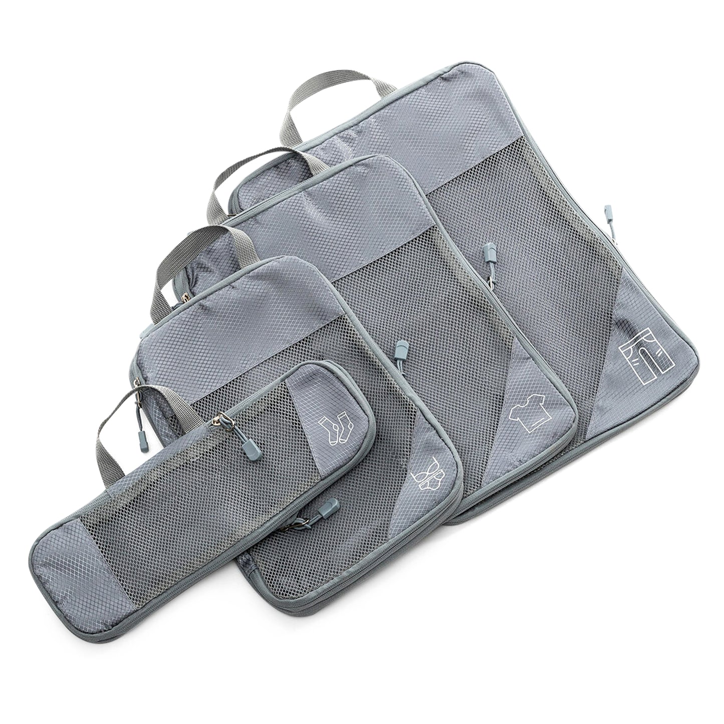 Set de Organizadores de Viaje para Maleta – Bolsas de Compresión y Organización de Ropa (4 Unidad)