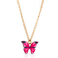 Collar Mariposa Rosa Fucsia