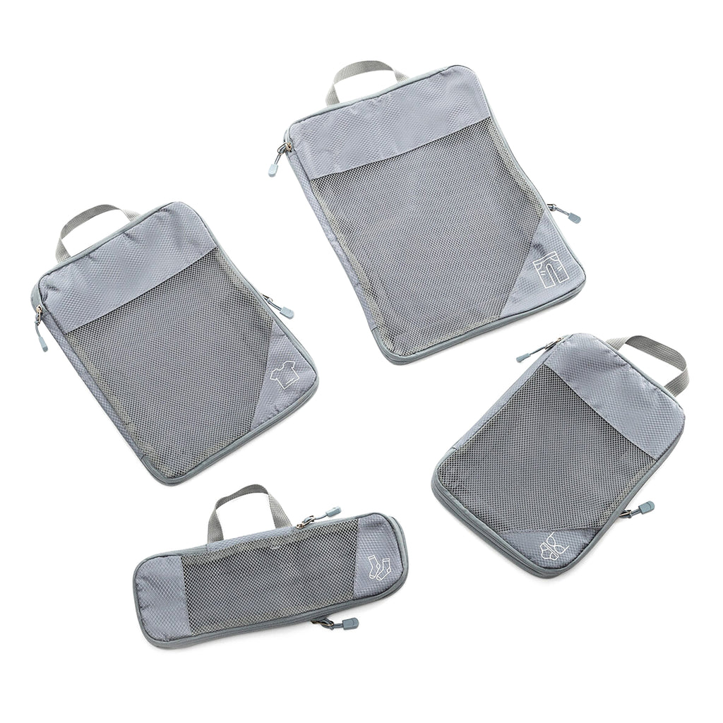 Set de Organizadores de Viaje para Maleta – Bolsas de Compresión y Organización de Ropa (4 Unidad)