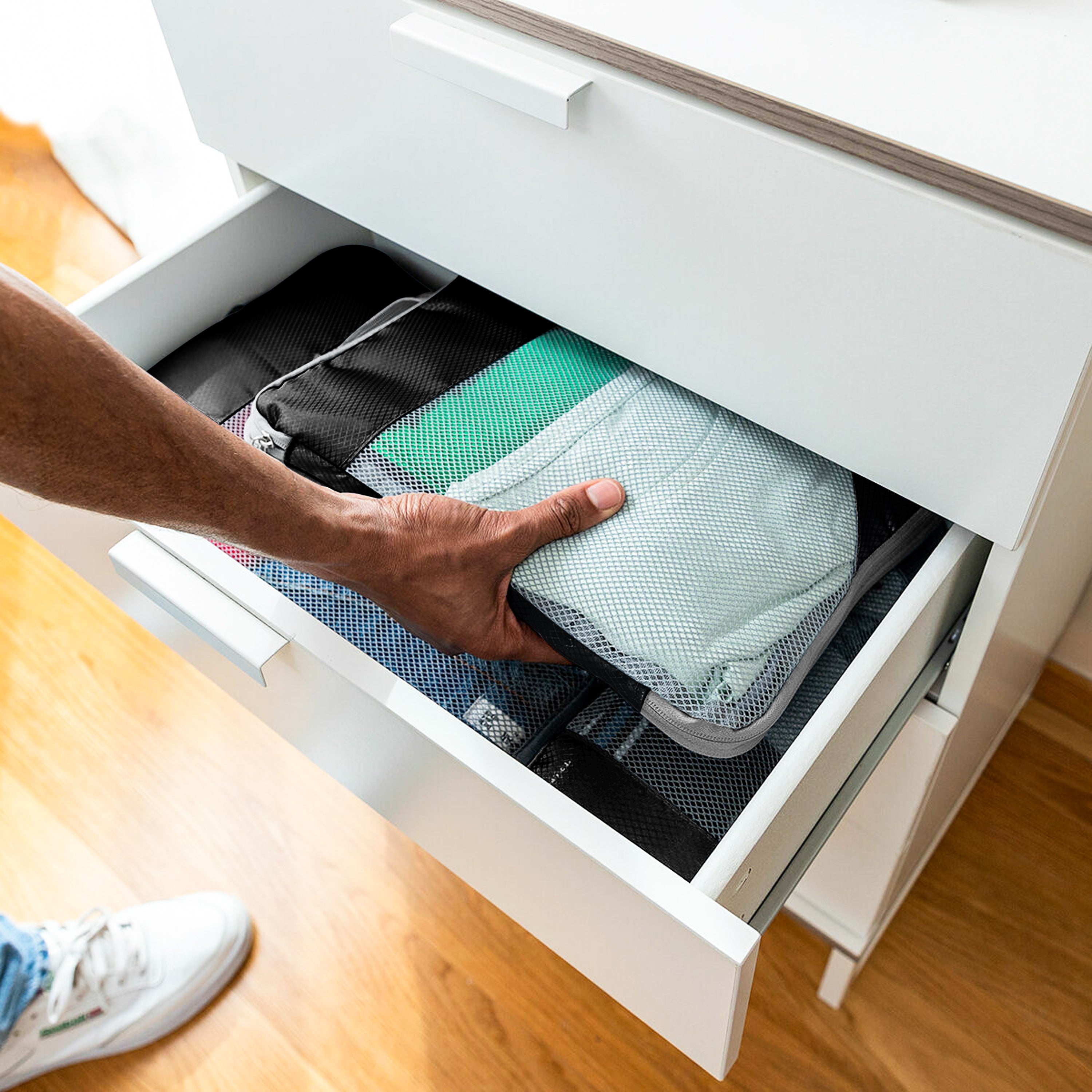 Set de Organizadores de Viaje para Maleta – Bolsas de Compresión y Organización de Ropa (4 Unidad)