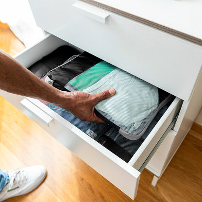 Set de Organizadores de Viaje para Maleta – Bolsas de Compresión y Organización de Ropa (4 Unidad)