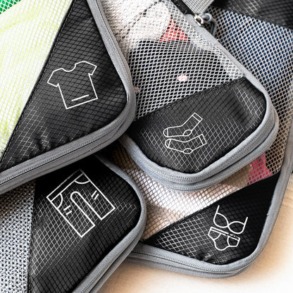 Set de Organizadores de Viaje para Maleta – Bolsas de Compresión y Organización de Ropa (4 Unidad)