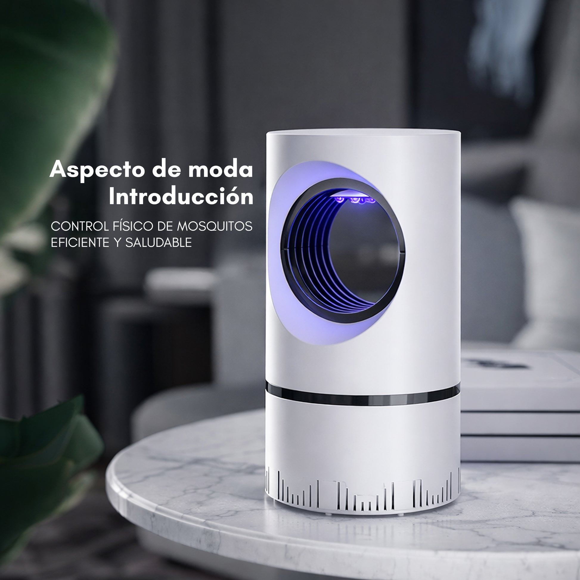 Lámpara Antimosquitos LED UV con Succión Silenciosa